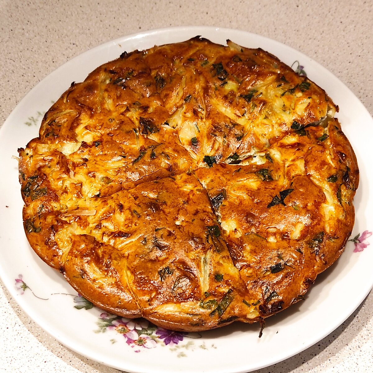 Пирог домашний из кабачков