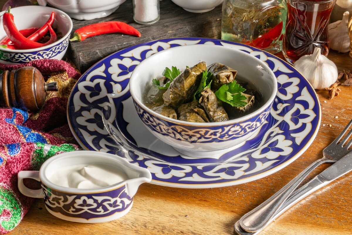 Плов с голубцами.