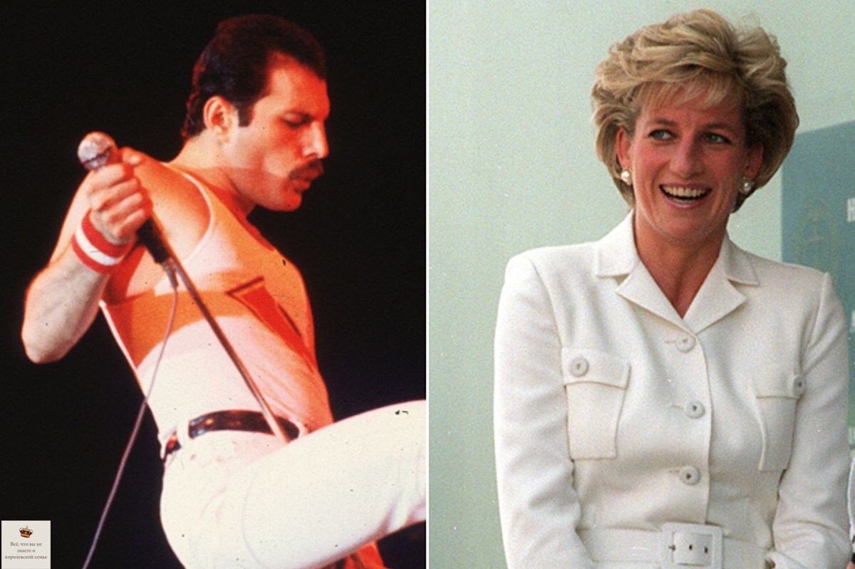  Диана и Фредди Меркьюри