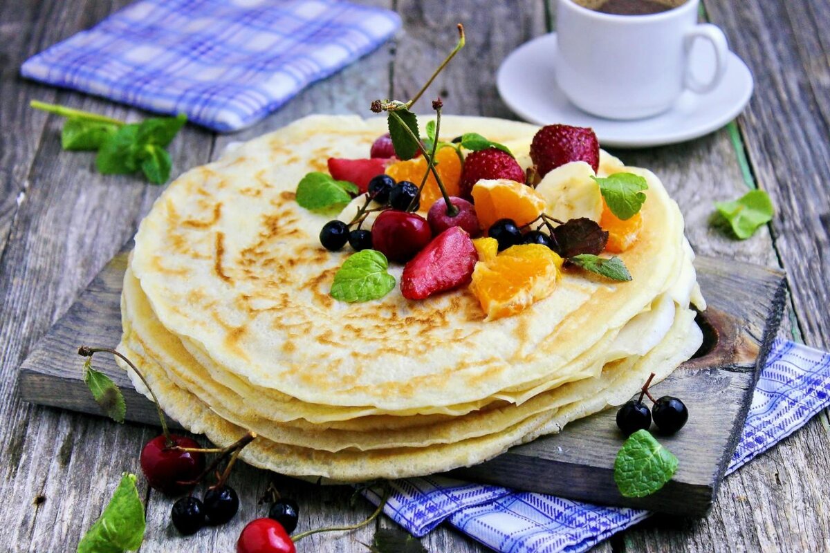 Вкусные мягкие блины на молоке