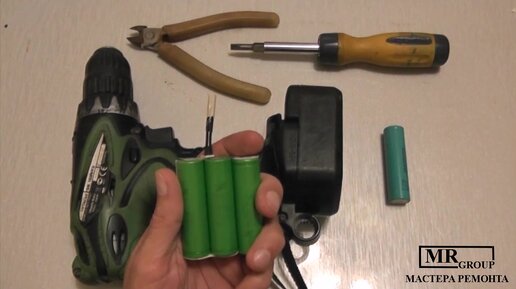 Меняю убитые аккумуляторы в шуруповерте на Li-ion. Ремонт шуруповерта ...