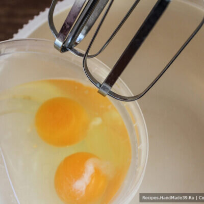 Яйца (приготовление бисквита)