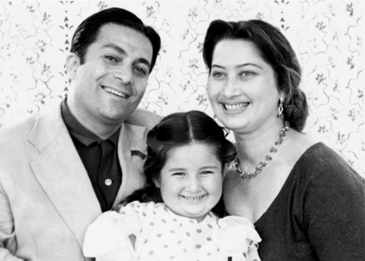 Великий певец с супругой и дочерью Рашидой