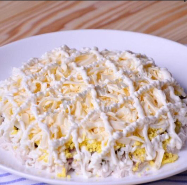 А вот и наш салатик