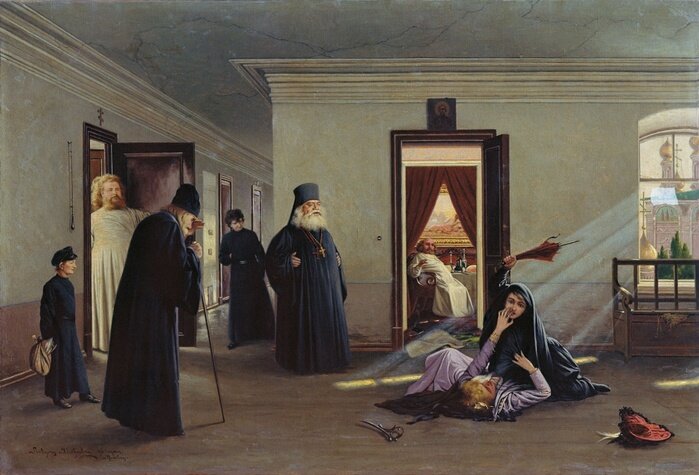 Павел Яковлев. В тихой обители. 1896 г.