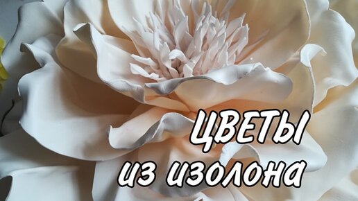 2.07.2019 Ростовые цветы из изолона или фоамирана