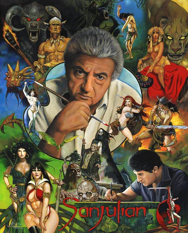 Автопортрет мастера в кругу любимых персонажей