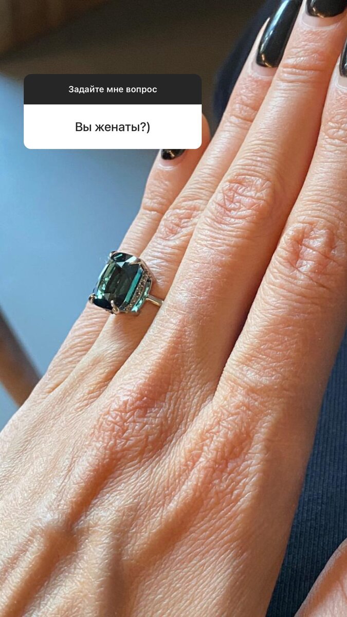 Кольцо Екатерины Тулуповой. Фото: instagram.com/dmitryshepelev/