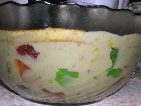 Желейный торт Битое Стекло с йогуртом и желатином