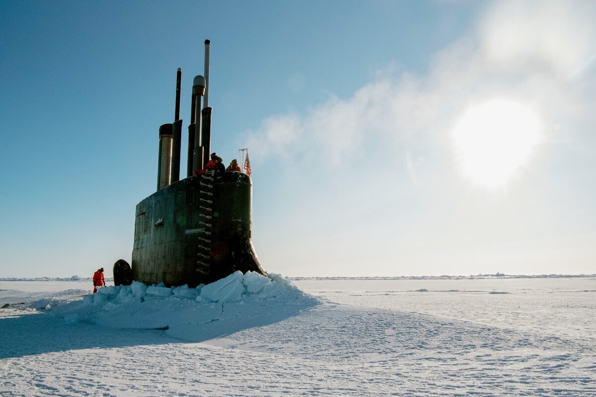 АПЛ "Коннектикут" в море Бофорта. 2018 . (U.S. Navy photo by Mass Communication Specialist 1st Class Daniel Hinton/Released)
