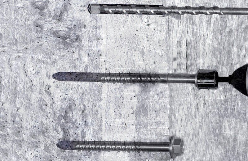 Как пользоваться шурупом по бетону