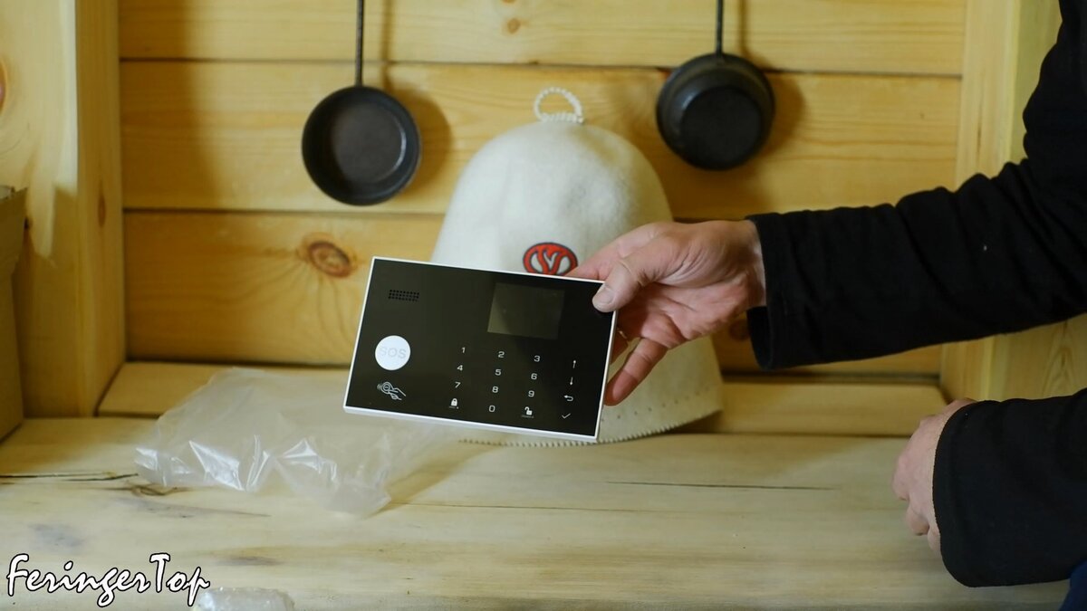 Панель сигнализации для бани-землянки