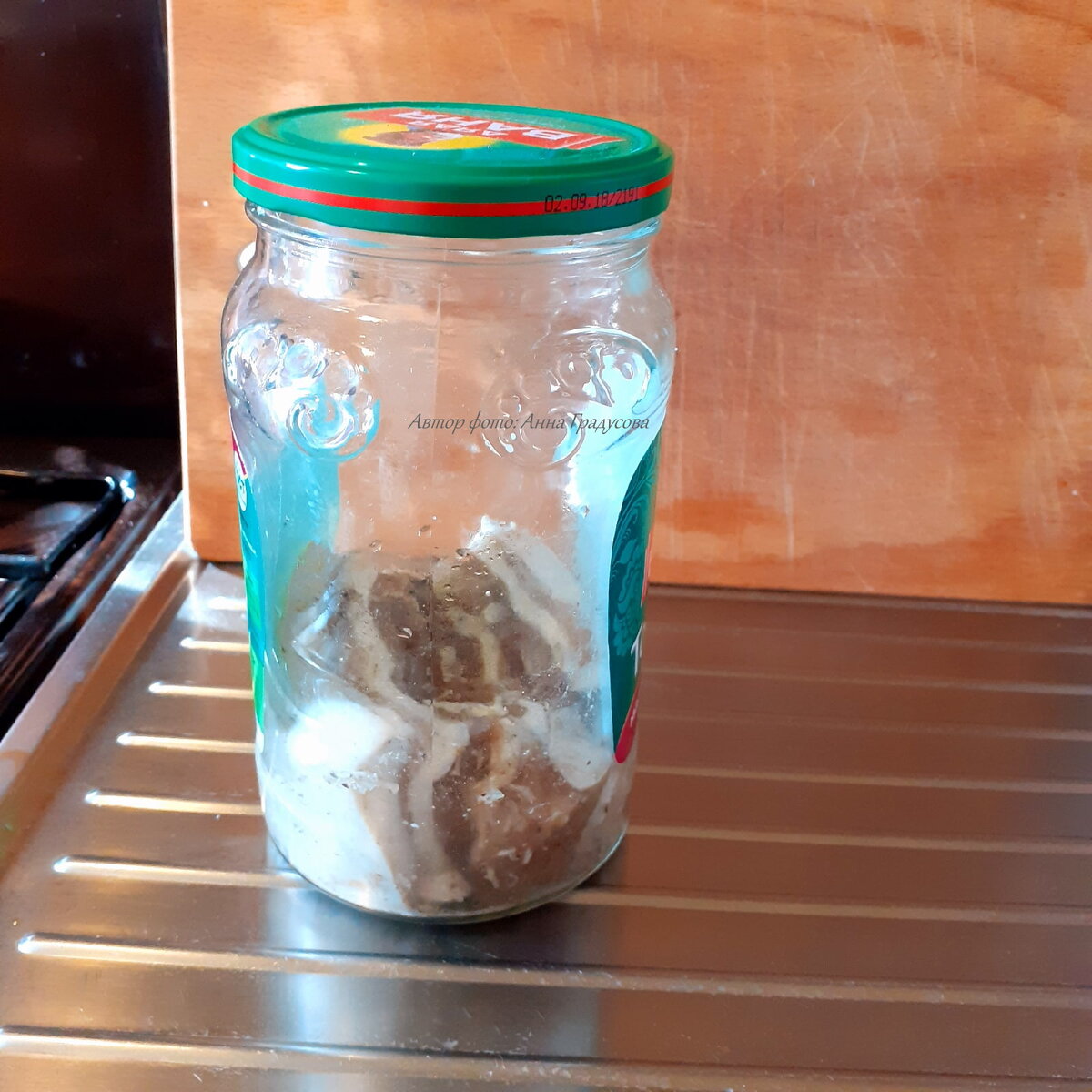 у меня сегодня баночное сало в собственном соку (которое готовлю на зиму много впрок)