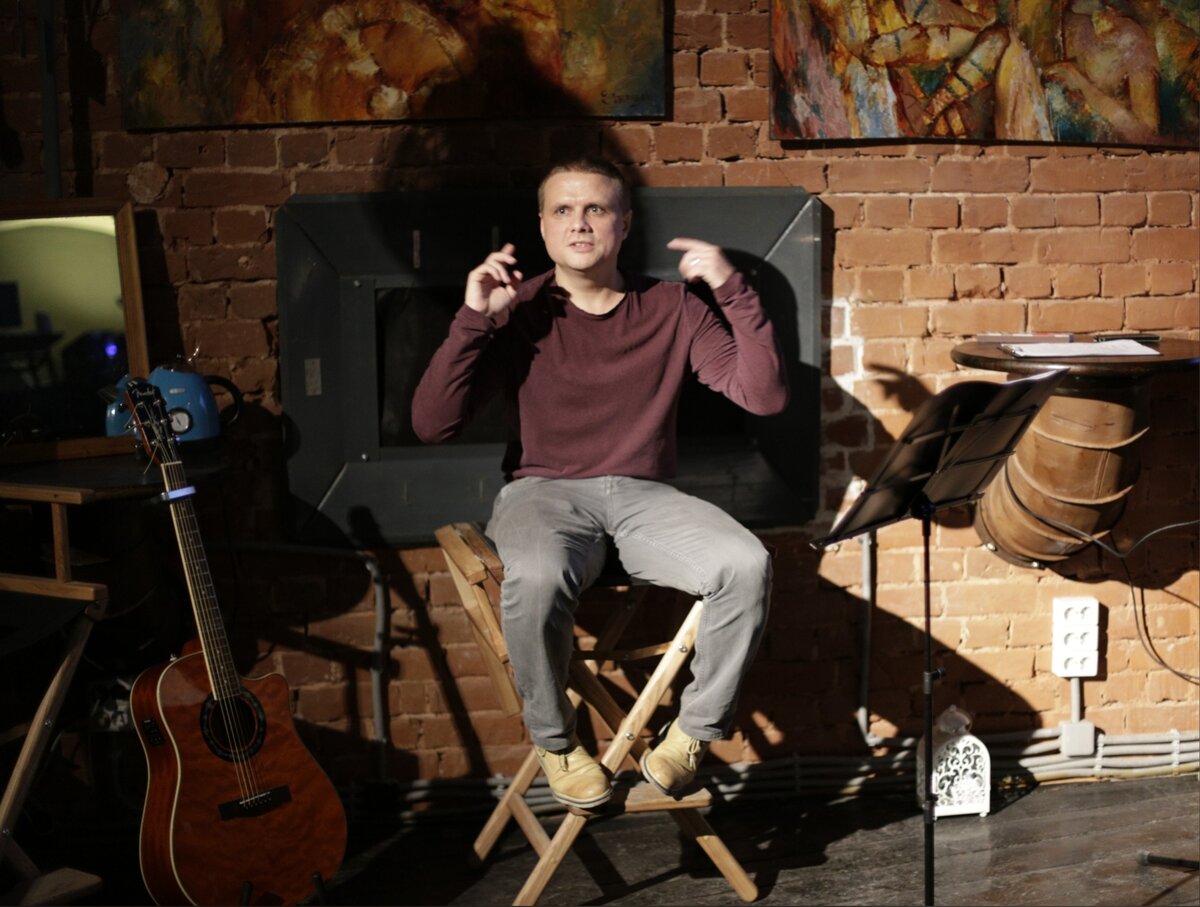 Фото из личного архива. Генеральная репетиция спектакля "Гватемала"