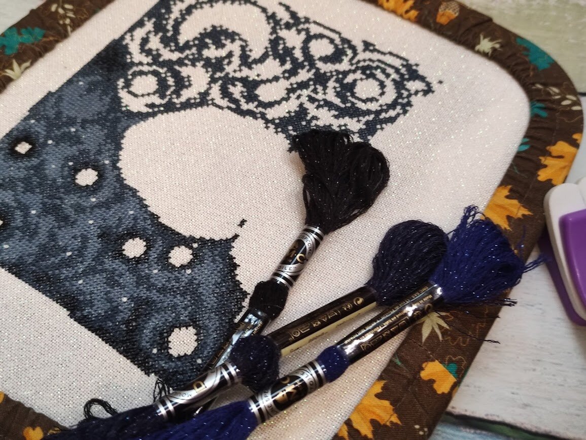 моя вышивка крестом в процессе