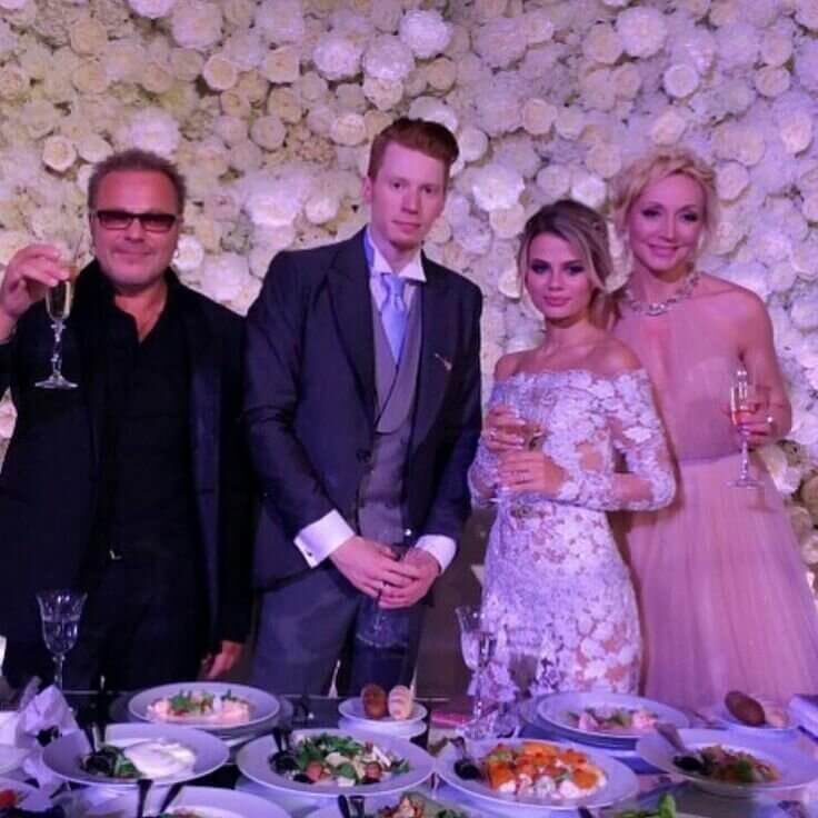 Владимир Пресняков и Кристина Орбакайте на свадьбе  сына Никиты Преснякова