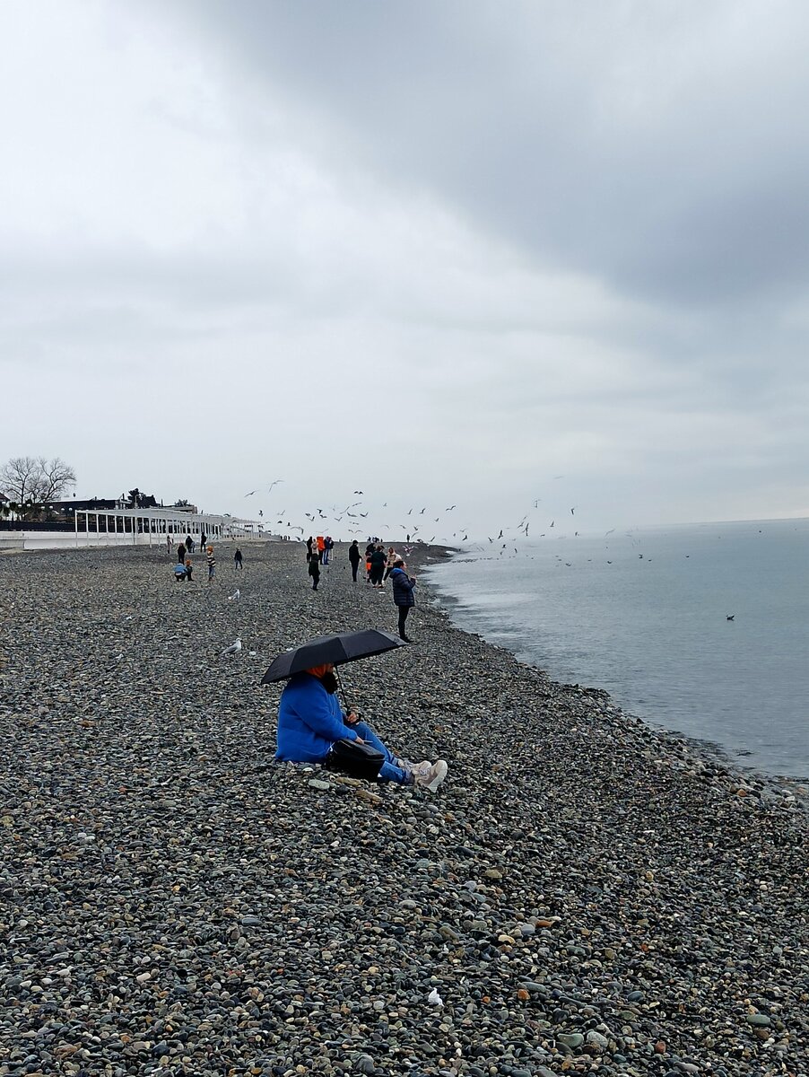 Пляж в Адлере, фото: моё