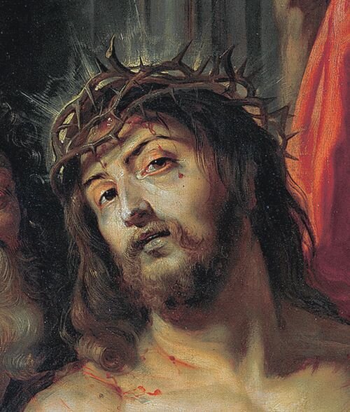 «Христос в терновом венце». до 1612. Фрагмент. Питер Пауль Рубенс