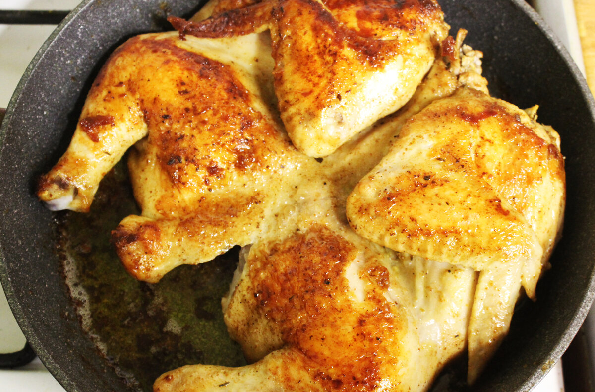 Чесночная курица. Один из моих самых любимых рецептов приготовления птицы на сковороде.