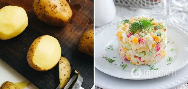 Салат с картофелем 