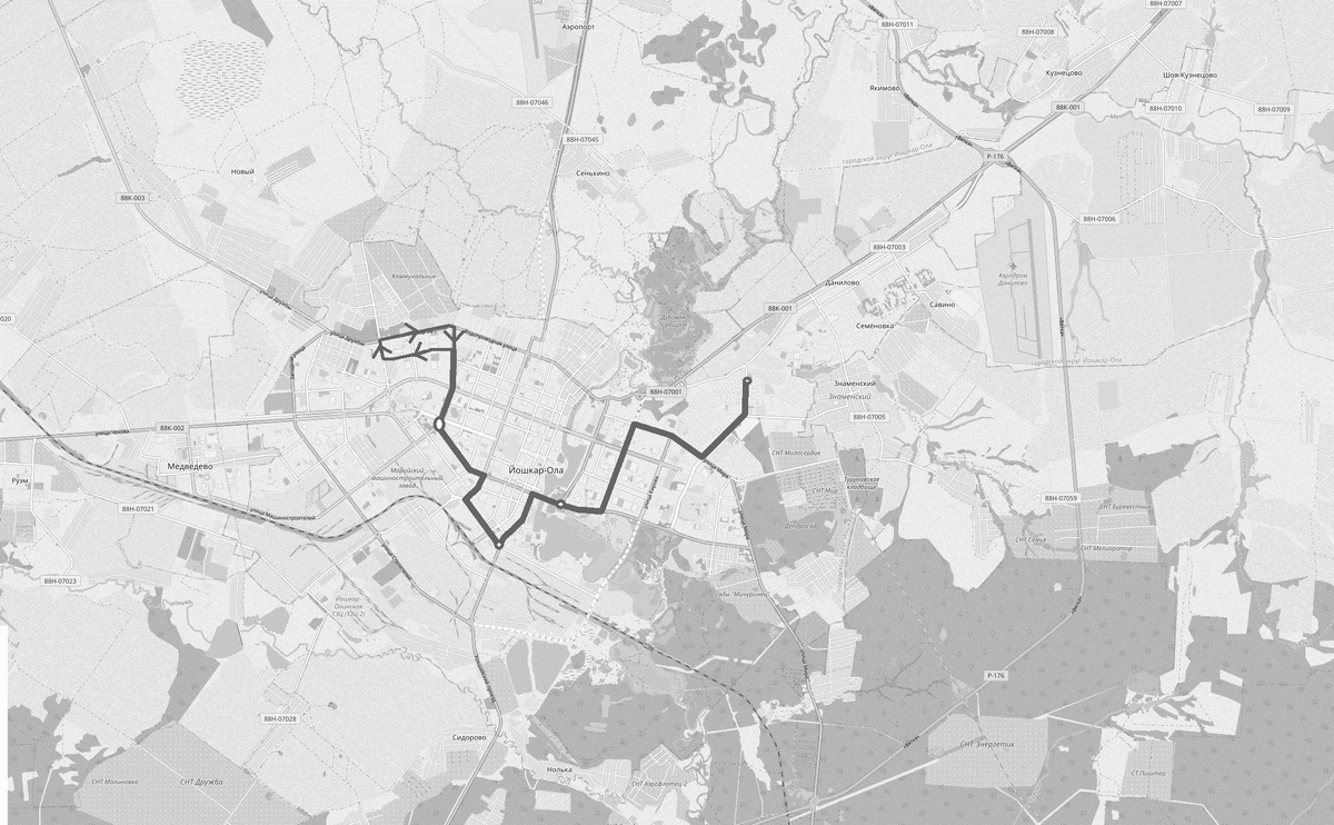 Маршрут М9 (с 2023 г.). Разработка Поспехова И.А.