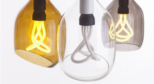 модель Vessel 2 lamp shade -Diagonal cut - Bronze glass от фабрики Plumen.