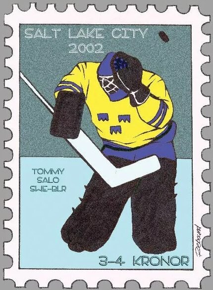 Ошибка Томми Сало была отображена даже на почтовых марках. Фото: соцсети