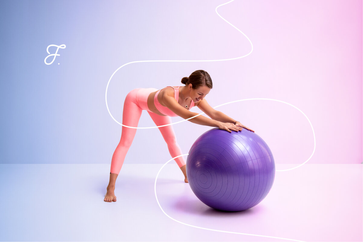 Pilates Ball Pink girl