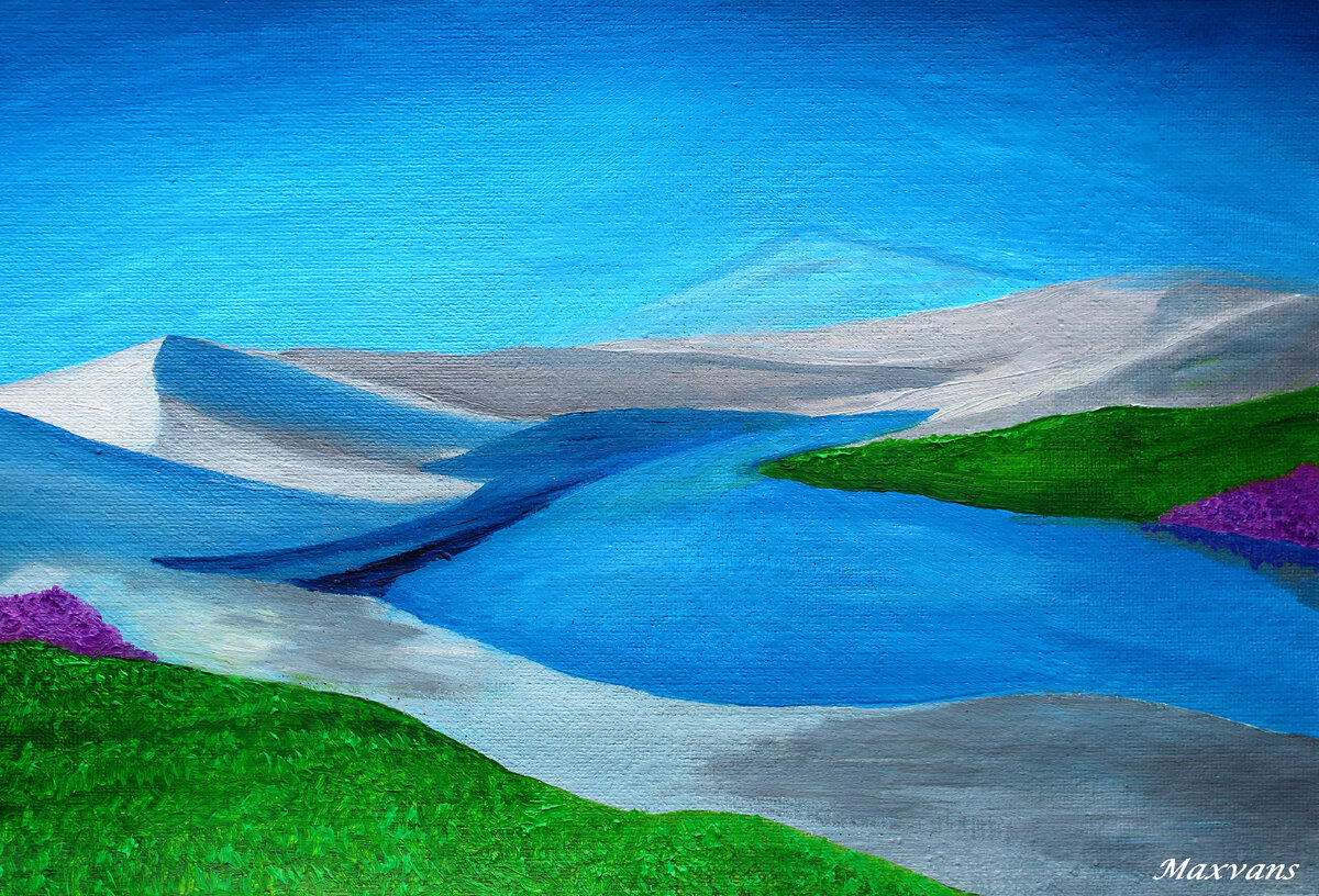 Художник Maxvans. Сказочный пейзаж.