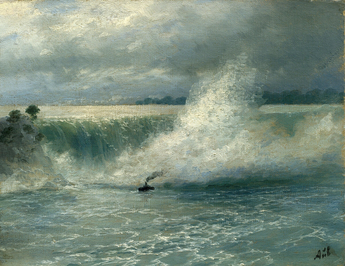 И.К. Айвазовский. Ниагарский водопад. 1899. Холст, масло. Вологодская областная картинная галерея