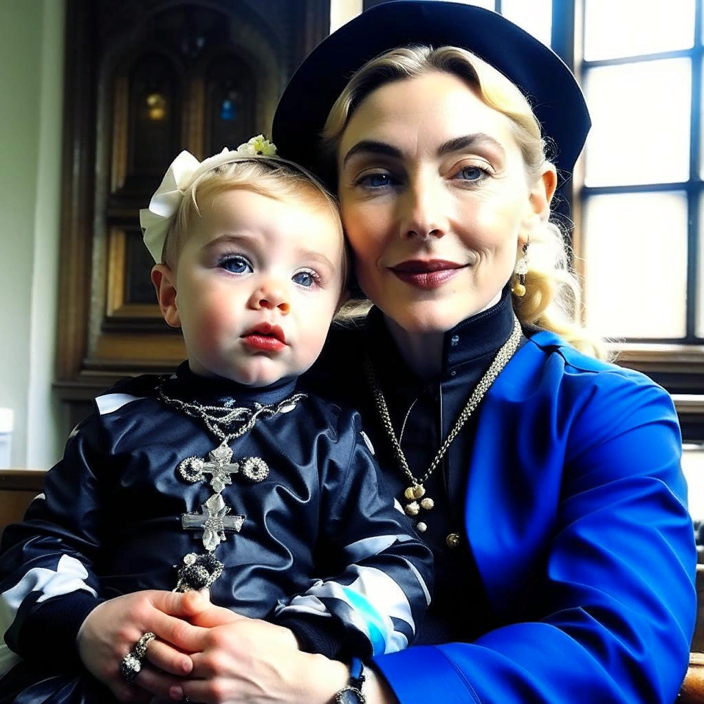 Мадонна с младенцем. Шедевр от нейросети)))