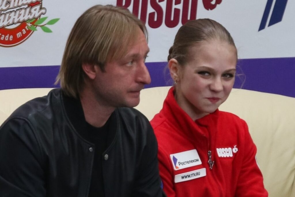 Евгений Плющенко и Александра Трусова