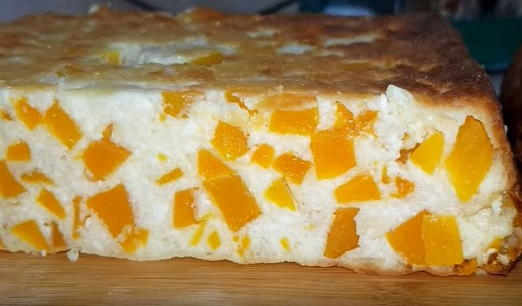 Для канала С.Пудовъ: Рецепт: Сказочная тыквенная запеканка с творогом и крупкой (мукой твердых сортов)