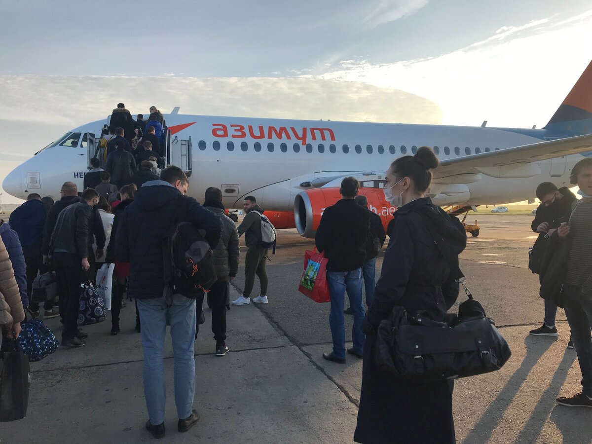 Аэропорт Краснродар. Посадка 