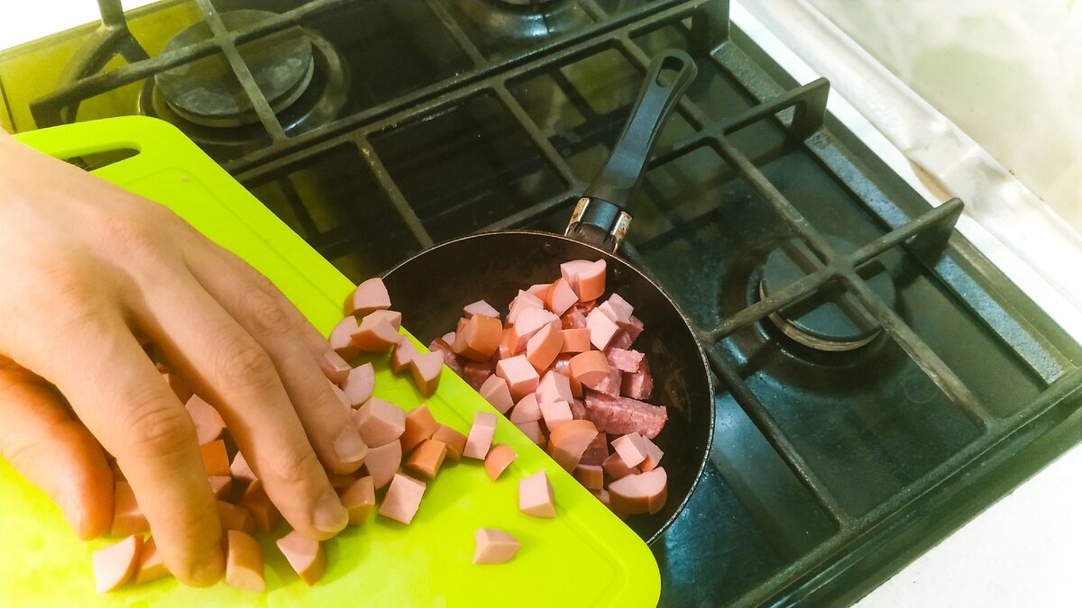 Отправляем на сковородку