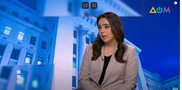 Юлия Мендель на канале "Дом". Фото с Ютюба