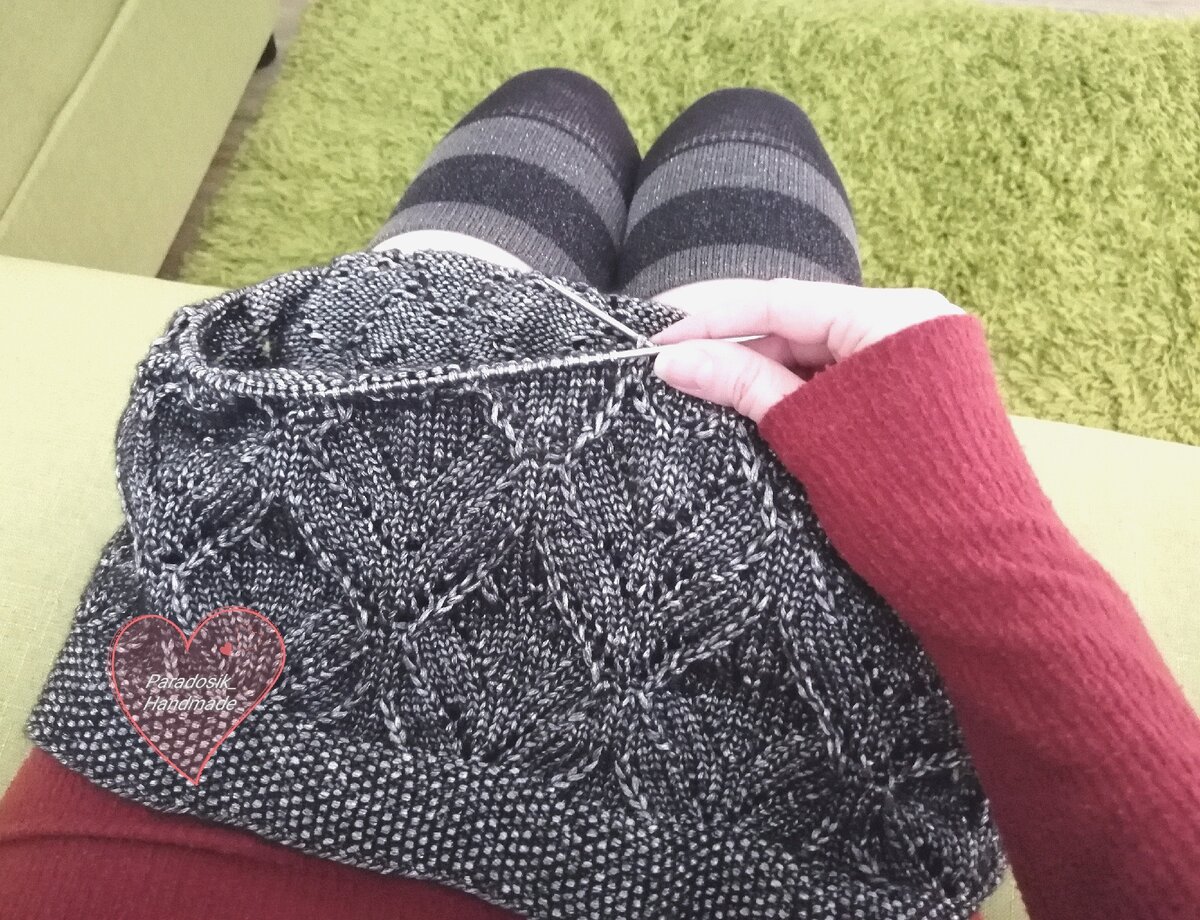 Ажурный джемпер спицами. Автор Paradosik_Handmade