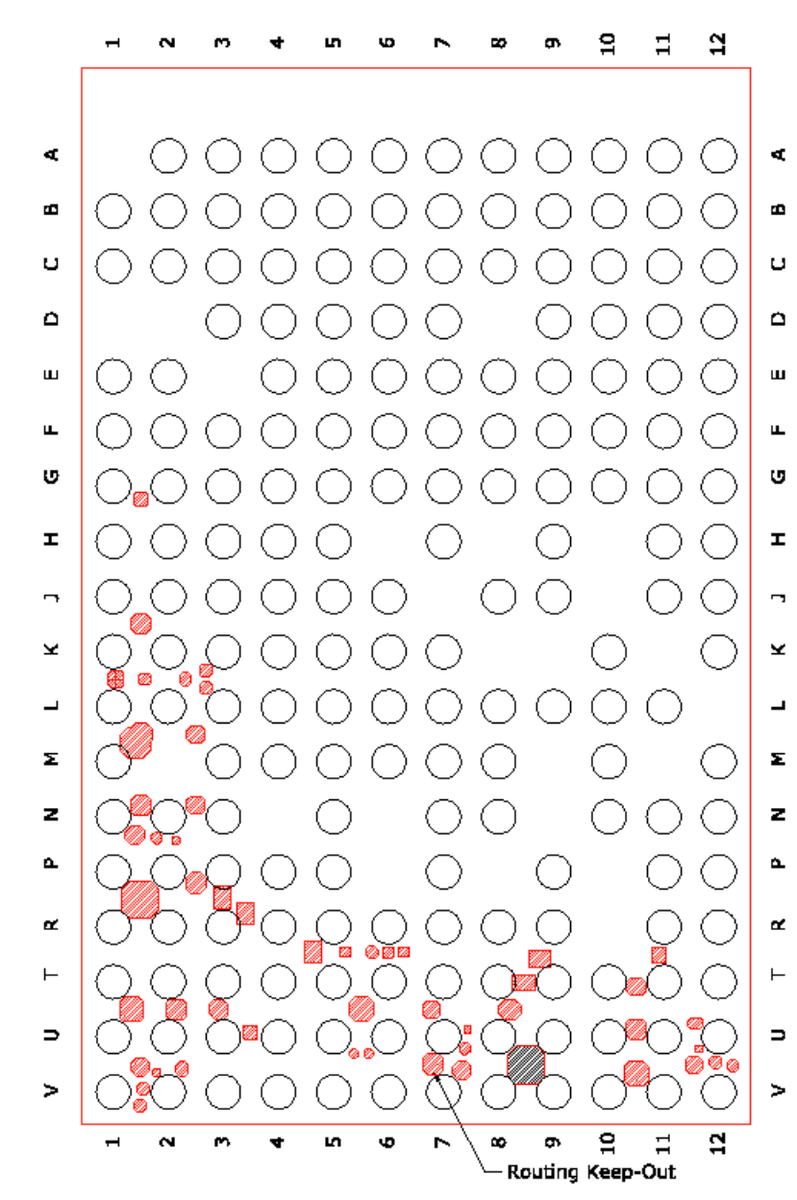 Массив контактов микросхемы