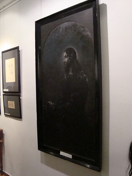 Михаил Врубель. Моление о чаше. 1887. Холст, масло. 158х82 см. Киевская картинная галерея. Фото с выставки 2011 года "Врубель и Киев". Источник: artukraine.com.ua