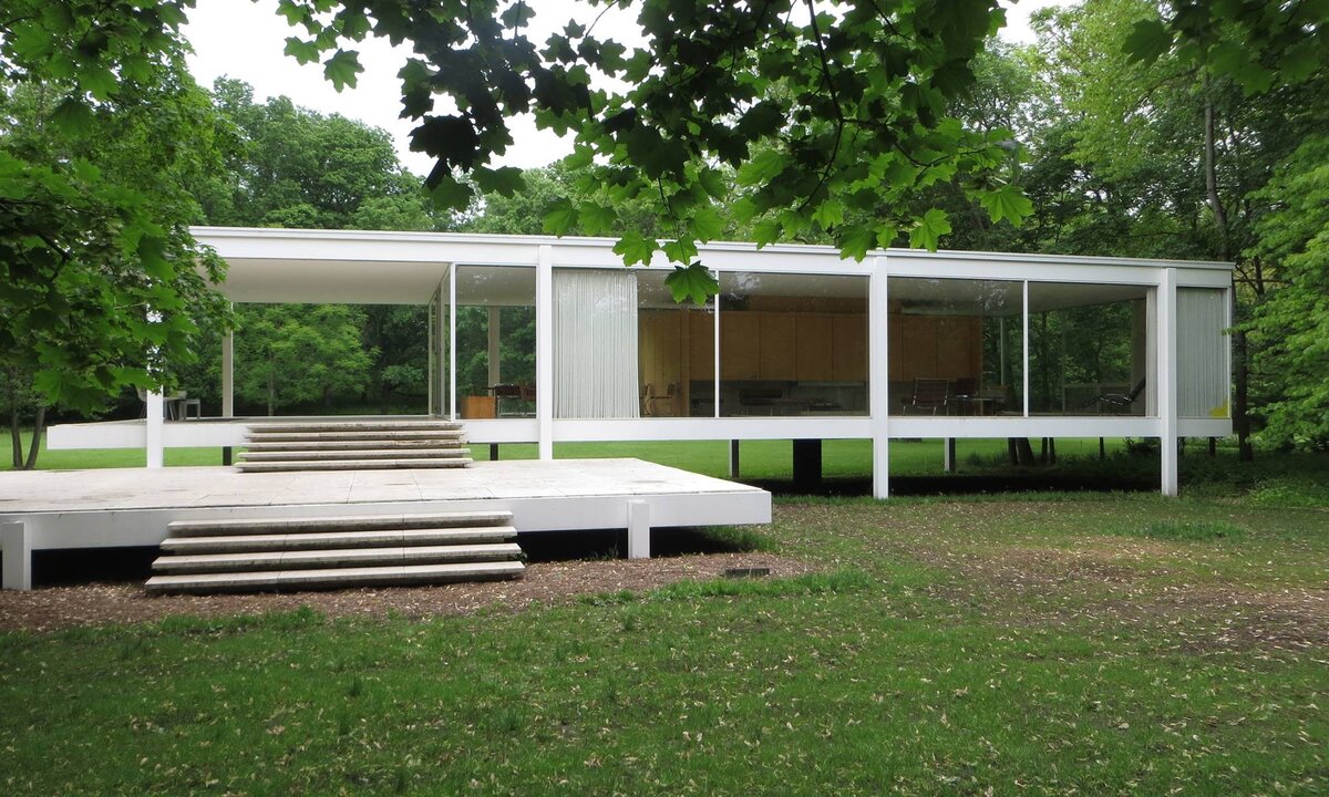 Шедевры архитектуры: «Стеклянный дом» Farnsworth House | METAarchitects |  Дзен