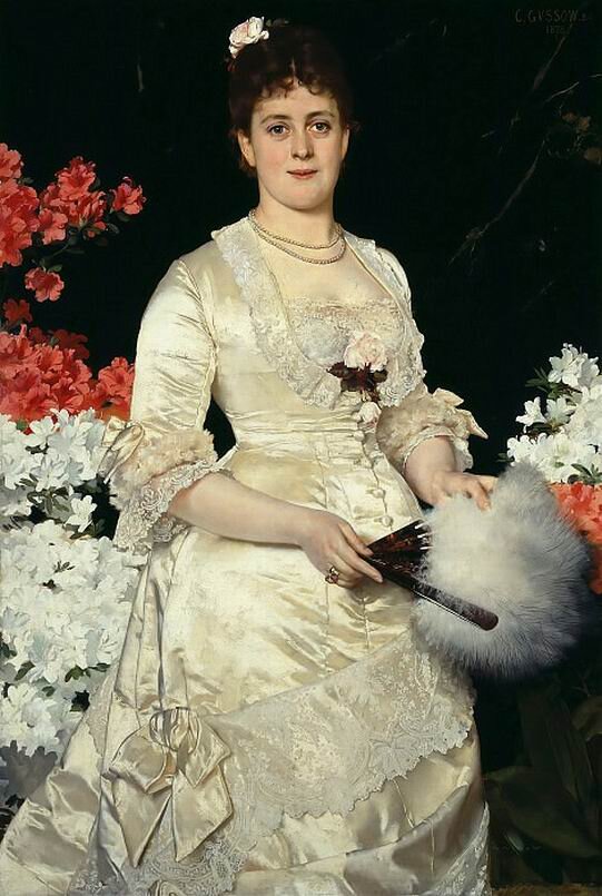Карл Гуссов. Фрау Ядвига Воворски, 1878 год.