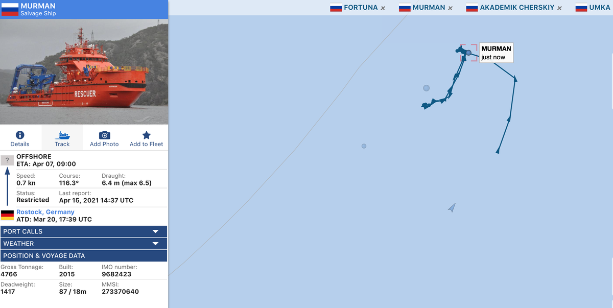 У Мурмана все понятно, он исследует дно