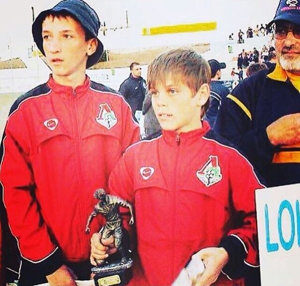 Юный Александр Кокорин в составе "Локомотива".