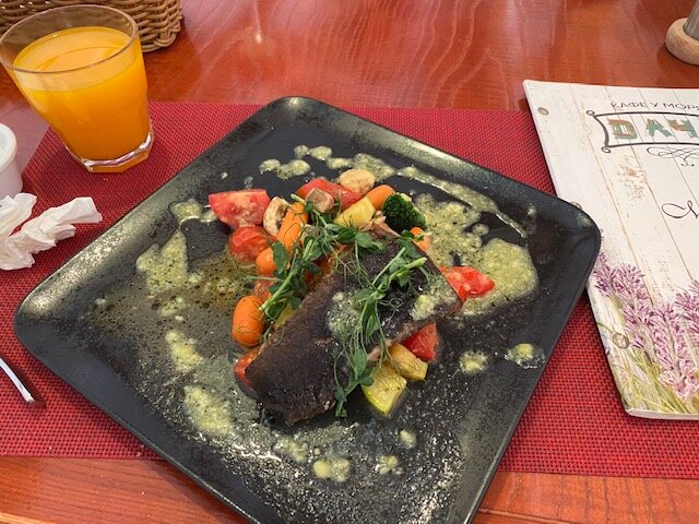 Рыба с овощами