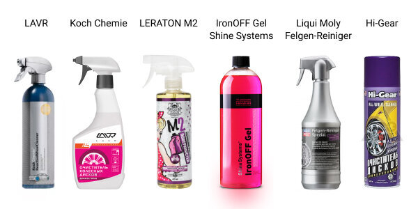 Популярные очистители колесных дисков