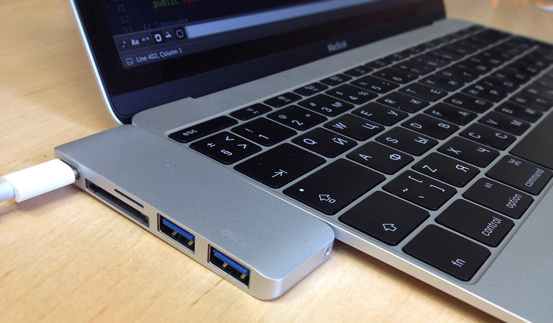 мой USB-C адаптер от Deppa