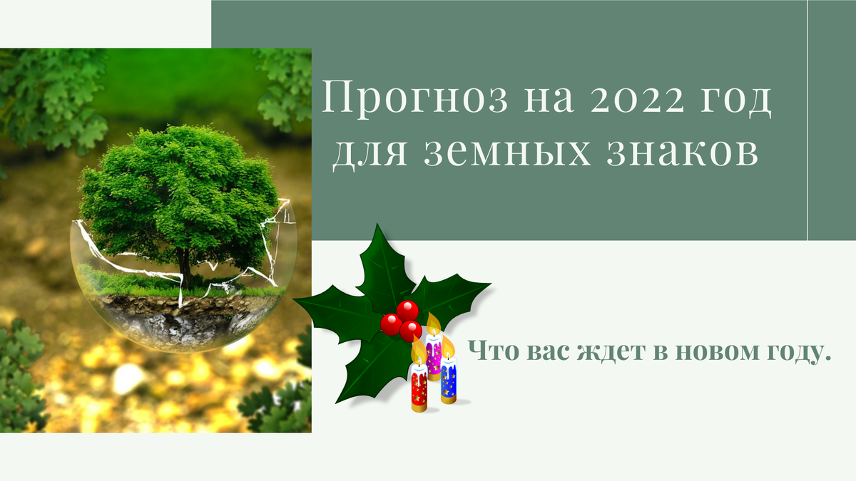 Прогноз на 2022 год для земных знаков Телец, Дева, Козерог. Что вас ждет в новом году. 