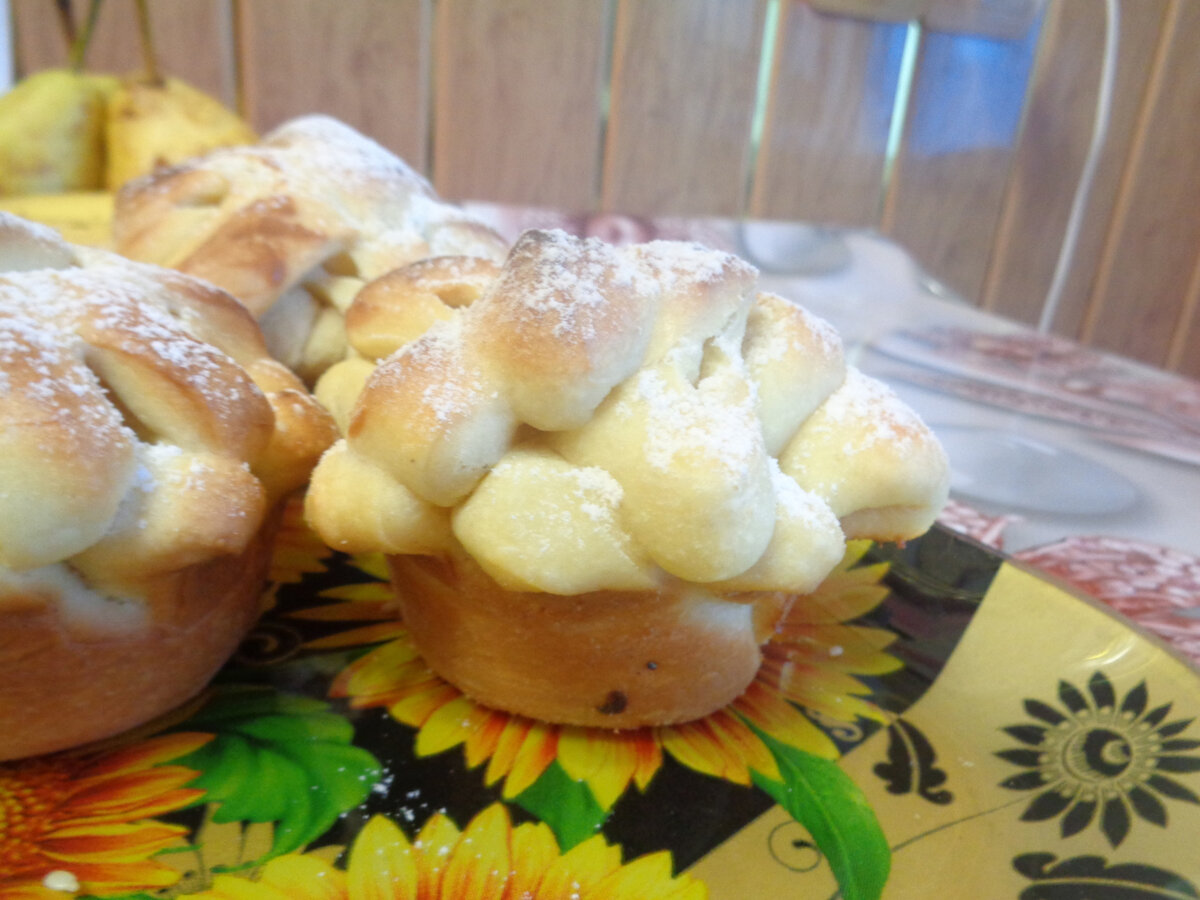 Булочка - цветочек