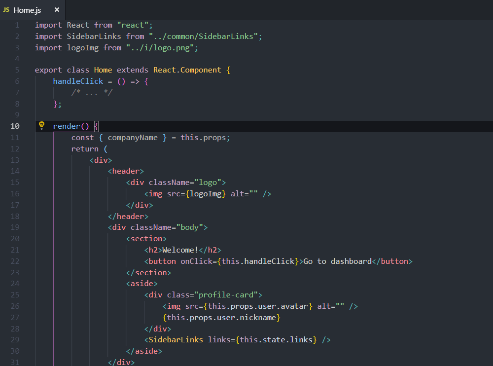Code actions. React код. Код JAVASCRIPT React. Код программирования React. React код фото