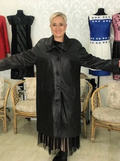 Полная переделка кожаного пальто. Ателье Ирины Берзиной.